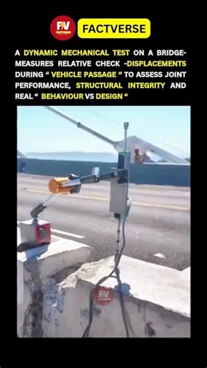 How Engineers Test a Bridge in Real Traffic 🏗️💀| FactVerse121| #engineering #amazing