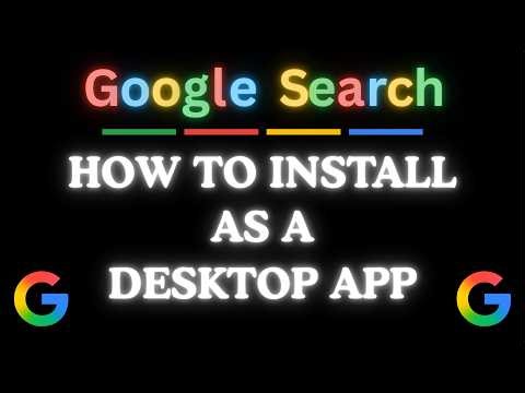 How to Install Google Search as a Desktop App | Easy Step-by-Step PC Tutorial