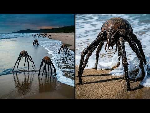 His Camera Caught These Creatures Crawling Out Of The Ocean And Then This Happened...