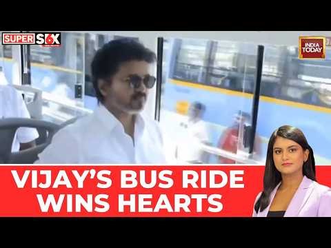 Viral Video: TN CM Vijay Flags Off 300 Buses, Takes Joyride And Interacts With Conductor