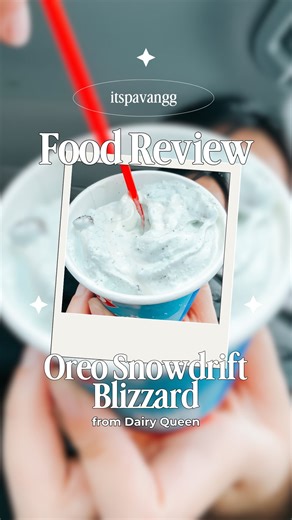 itspavangg on Instagram: "Trying the Oreo Snowdrift Blizzard from Dairy Queen 🍦 a must-try if you love Oreo desserts. #oreoblizzard #icecreamreview #dairyqueen"
