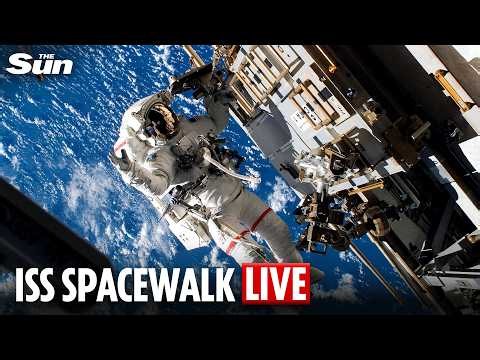 LIVE: Astronauts step out of the ISS for a spacewalk