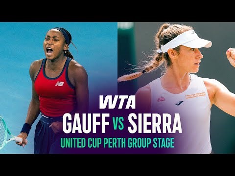 Coco Gauff vs. Solana Sierra | 2026 United Cup Group Stage | WTA Match Highlights