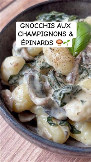 GNOCCHIS AUX CHAMPIGNONS & ÉPINARDS 🍄‍🟫 🌱