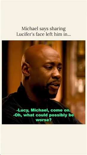 Lucifer (2016) - Michael says sharing Lucifer's face left in shadows #lucifer #tomellis #netflix