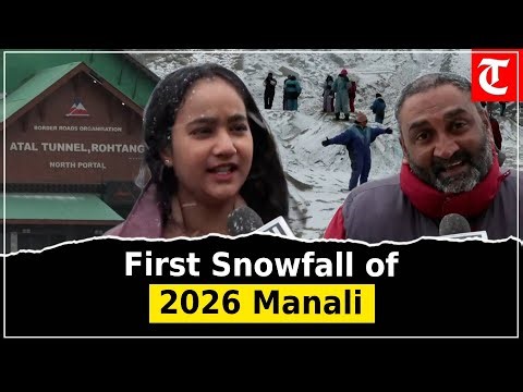First Snowfall of 2026 in Manali & Kullu Attracts Tourists | Rohtang Pass Visuals