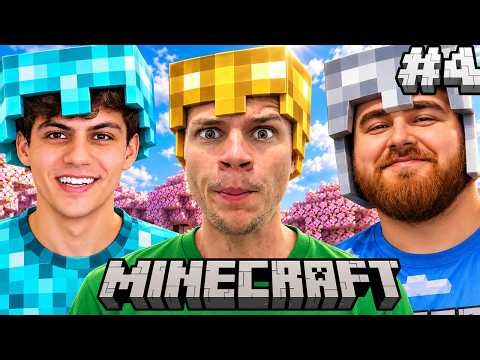 PLAYING HARDCORE MINECRAFT UNTIL WE BEAT IT DAY 4