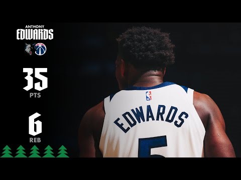 Anthony Edwards CAN'T BE STOPPED in 35-Point Night vs Wizards | 01.04.26