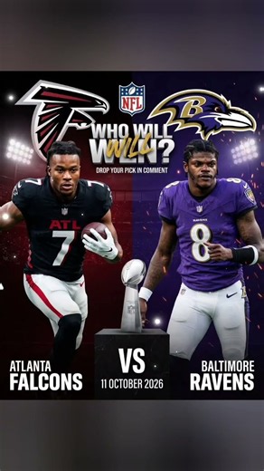 FALCONS vs RAVENS | 11 OCTOBER 2026 • NFL Sunday