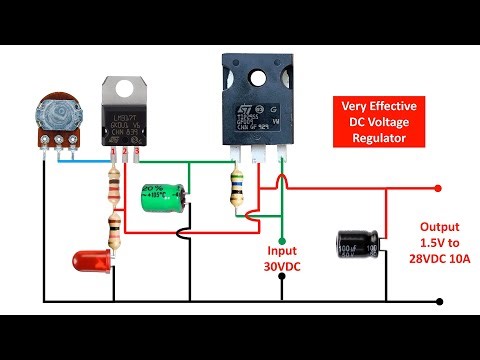 Very Effective Adjustable DC Power Supply 0-28V 10A || Very Effective DC Voltage Regulator Circuit