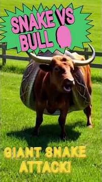 ‎Giant Snake Attacks Bull 😱🐍 | Shocking Animal Encounter!