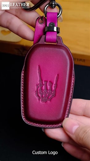 Toyota RAV4 Key Fob Cover | Handmade Leather Key Case with Custom Logo