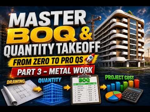 How to Do Quantity Takeoff & Prepare BOQ Step-by-Step | Beginner to Pro | Metal Work Part 3