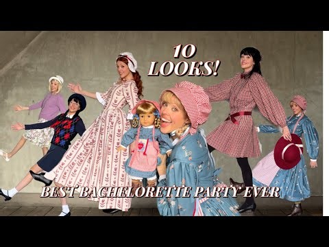Making American Girl Costumes for THE BEST BACHELORETTE TRIP EVER!