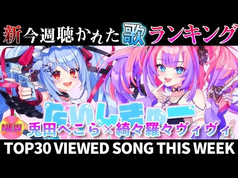 【今年最後】ホロライブ歌ってみた週間ランキング viewed cover song week 2025/12/19～12/26【1年期間/1year 】【hololive】