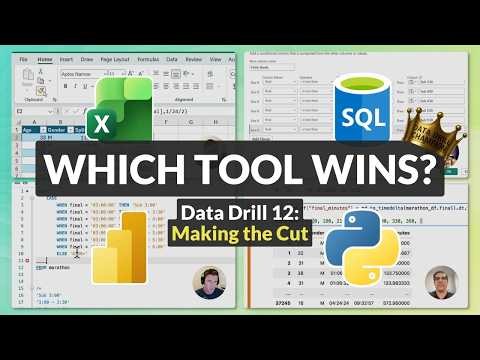 How 4 Experts Analyzed 37,000 Marathon Finish Times | Excel vs Power BI vs SQL vs Python