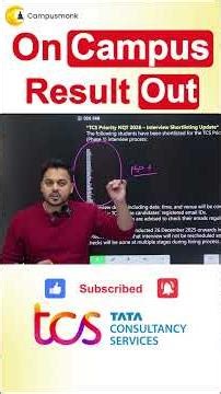 TCS Results Out 🎉 | Congratulations! | Off Campus Interview Dates Revealed ?