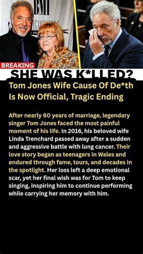 Tom Jones Wife Cause Of De*th Is Now Official, Tragic Ending #shorts