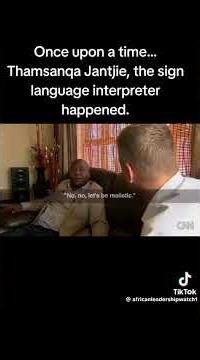 Thamsanqa Jantjie, the fake sign language interpreter