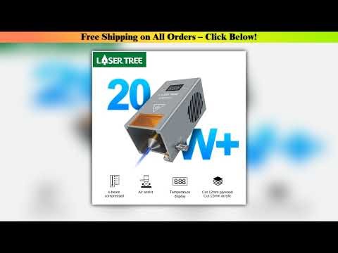 LASER TREE 20W 30W 40W Optical Power Laser Module with Air Assist Laser Heads for CNC Machine