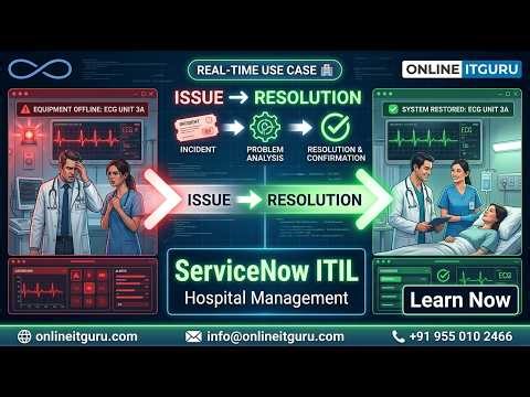 ServiceNow ITIL Hospital System | Complete Workflow Demonstration | Live Project | OnlineITGuru