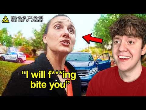 Drunk Lady Attacks Police!