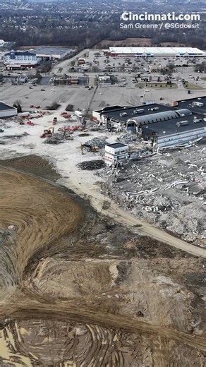 Demolition on the Forest Fair Mall is well underway. Aerial footage from Jan. 13 reveals most of the mall has been torn down to rubble and brick, but some of the former store buildings remain. | Enquirer - Cincinnati and Kentucky
