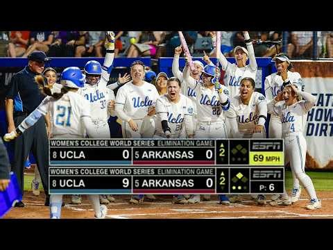UCLA scores 9 runs in second-inning eruption to stay alive in the WCWS