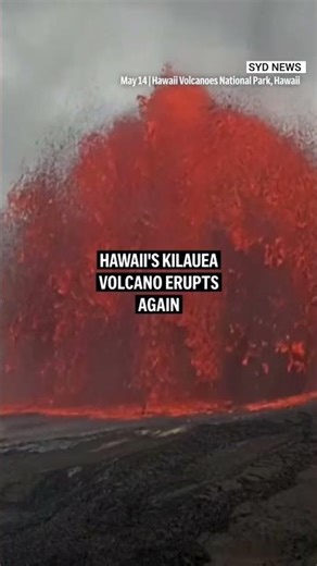 BREAKING: Kīlauea Volcano Erupts Again in Hawaii 🌋🔥#usa #kilaueavolcano