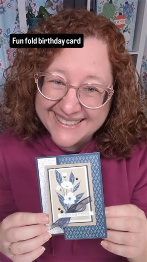 Heidi Collins, On Y Go! Stamping, Paper Crafts Teacher on Instagram: "This fun fold birthday card is so easy to make - and it holds a gift card! I cut the focal image from the NEW Lovely Blossoms happened paper from Stampin' Up!®️ Comment HOLDER for the free project sheet #StampinUp #cardmaker #cardmakingreels"