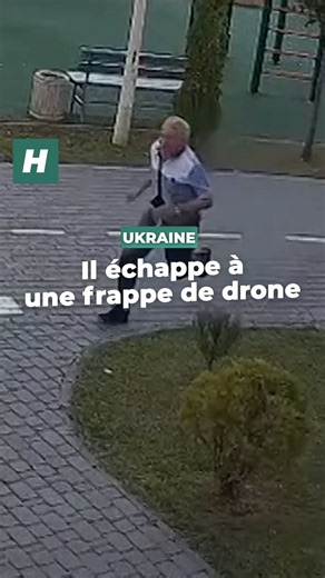 Cet homme échappe de justesse à une frappe russe en Ukraine