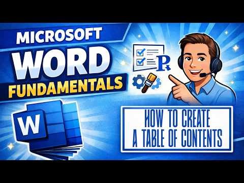 How to Create a Table of Contents in Microsoft Word (Beginner Tutorial)