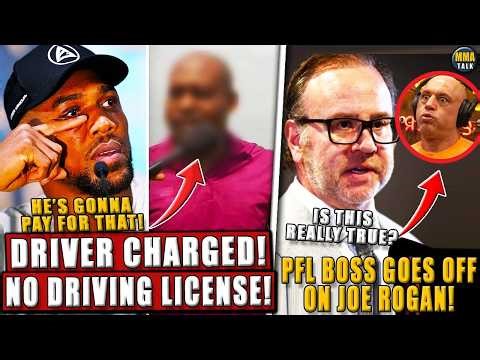 Anthony Joshua DRIVER CHARGED + drove WITHOUT a license! PFL Founder FIRES SHOTS at Joe Rogan;Cortez