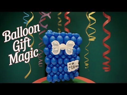 GIANT Balloon Present Made Right Before Your Eyes