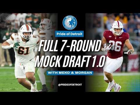 Before the Roar: Detroit Lions Full 7 Round Mock Draft 1.0