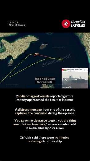 Indian Ships Fired At in Strait of Hormuz Amid Iran-US Naval Tensions