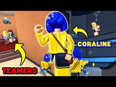TRYHARD Coraline DESTROYS TEAMERS in MM2... (Keyboard ASMR)