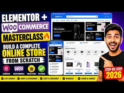 Elementor Pro WooCommerce Tutorial 2026 🚀 | Build a Complete eCommerce Website