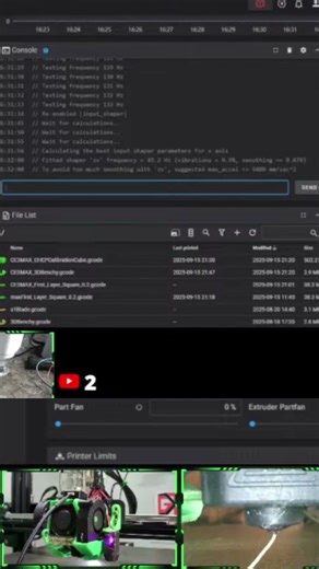 ender 3 max + sonic pad x axis input shaper results #3dprinterupgrade #3dprinter #ender3max