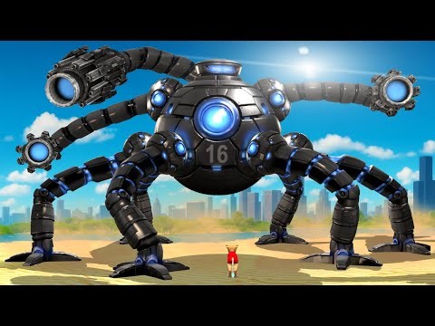 I BUILT OMNIDROID V16... Then he destroyed my CITY! (Gmod Sandbox)