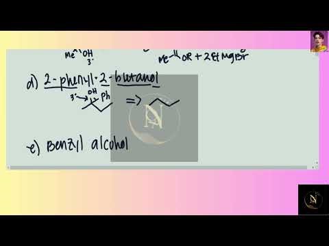 [Chemistry] Use a Grignard reaction to prepare the following alcohols: (a) 2 -Methyl-2-propanol (b