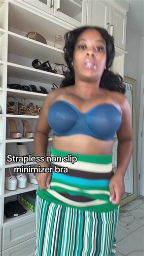 Minimizer strapless bra that’s non slip!! #minimizerbra #straplessbra #hsiabra