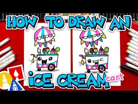 How To Draw An Ice Cream Cart