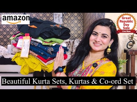 Must Have Amazon Kurta Set Haul, Embroidered Kurta Pant Set With Dupatta, Cotton Kurta Palazzo Set