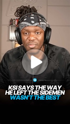KSI breaks silence on his departure from the Sidemen 👀 Four months after leaving the group he was part of for more than a decade, KSI has addressed the way he parted ways with the Sidemen during a recent livestream. The YouTuber admitted the way he left “wasn't the best”, but said he felt he had no choice and would rather the news came directly from him than through a tabloid 🎥