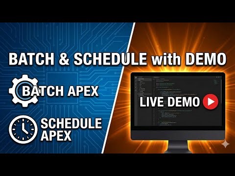 Batch Apex & Scheduled Apex in Salesforce | Real-Time Demo | Interview + Project Use