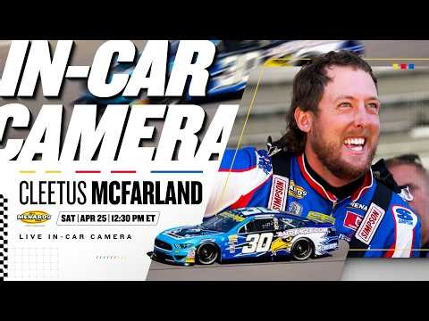 LIVE: Cleetus McFarland's In-Car Camera at Talladega | NASCAR ARCA Menards Series