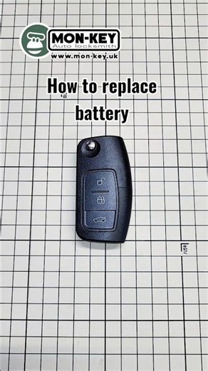 How to replace fob battery | Ford remote key | MON-KEY.uk
