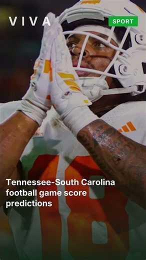Tennessee-South Carolina football game score predictions #shorts