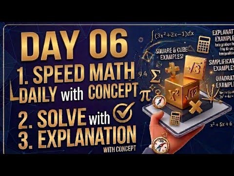 FASTEST Methods Only! ⚡ Day 06 Speed Math Challenge 2026#speedmath#fastcalculation#speedandaccuracy